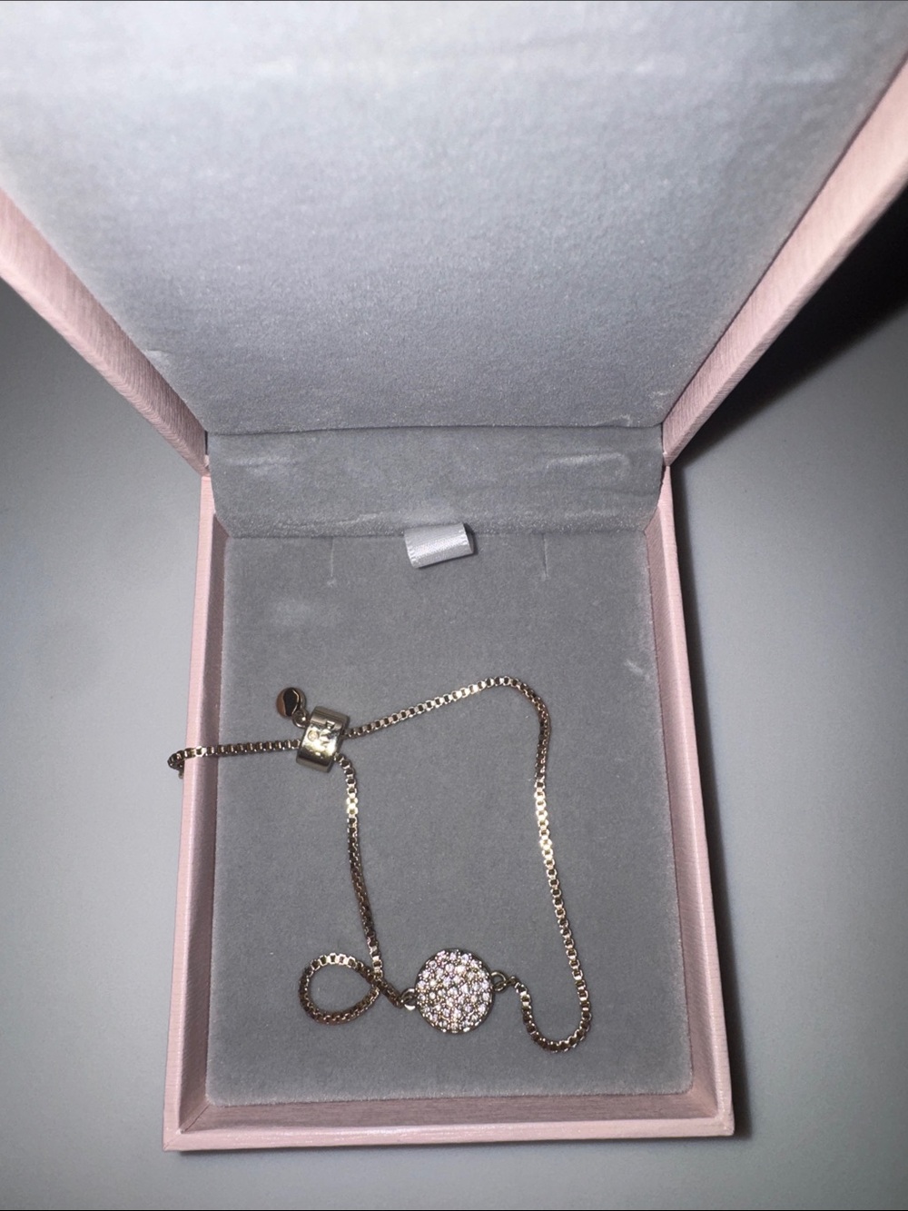 DKNY Gold Crystal Circle Bracelet
